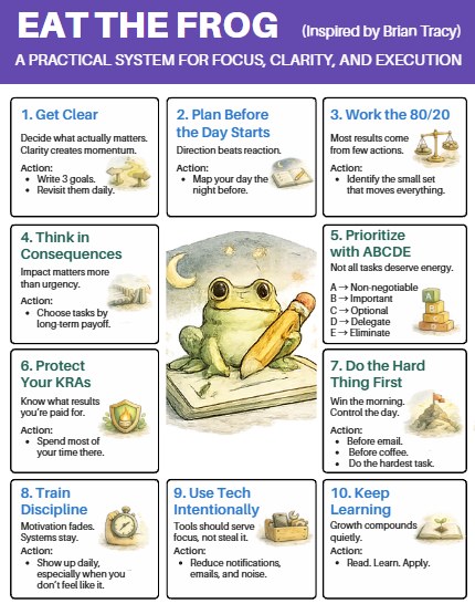 Eat the frog, a focus system